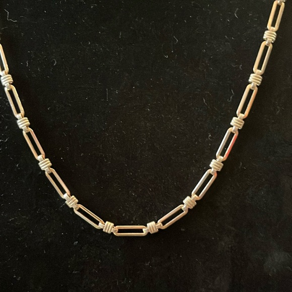 Paper Clip Style Necklace Marked 14k GF - Picture 2 of 5